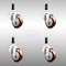 Service Caster 3 Inch 316SS Maroon Polyurethane Swivel 3/4 Inch Expanding Stem Caster Set SCC SCC-SS316EX20S314-PPUB-MRN-34-4 - alternate 1